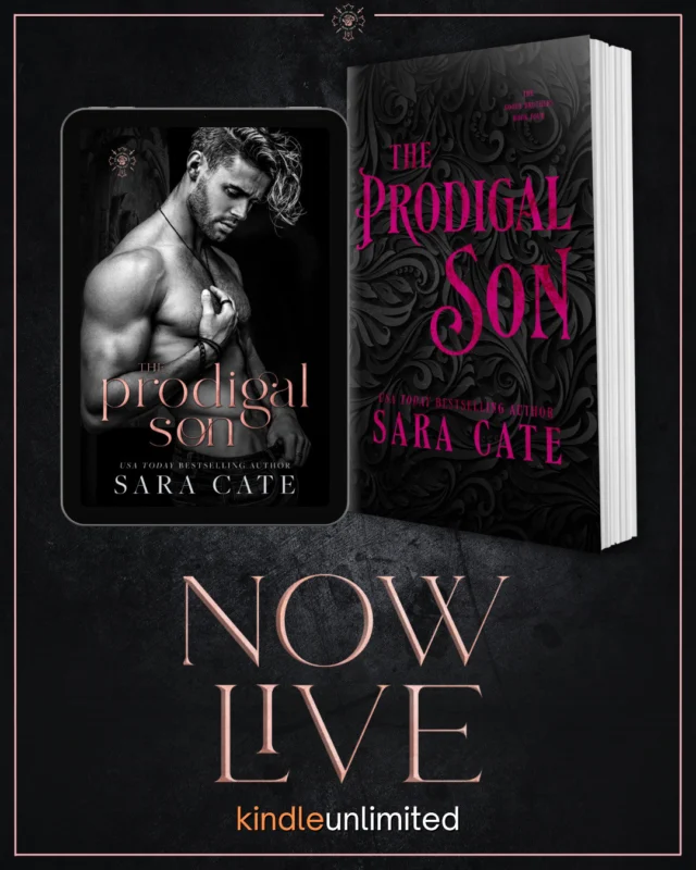 Today, Prodigal Son is finally yours. This book means more to me than I can put into words. Writing this book was a privilege, and it will hold a piece of my heart forever. Isaac and Jensen deserve the world, and I’m so grateful that I was able to tell their story. 

Sadly, this story is more relevant today than ever. I hope this book makes it into the right hands. I hope it changes the hearts that need changing. 

Now that this series has come to an end, I can look back and see what a journey it has been from start to finish. It was a smutty, sexy, at times funny, roller coaster ride through religious trauma and kinky discovery. 
Thank you to everyone who hopped on this ride and put their faith in me. 

The Salacious Players Club might have changed my life, The Goode Brothers changed me.